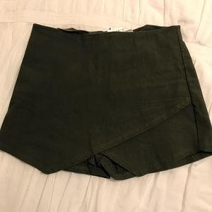 Dark Green Skort